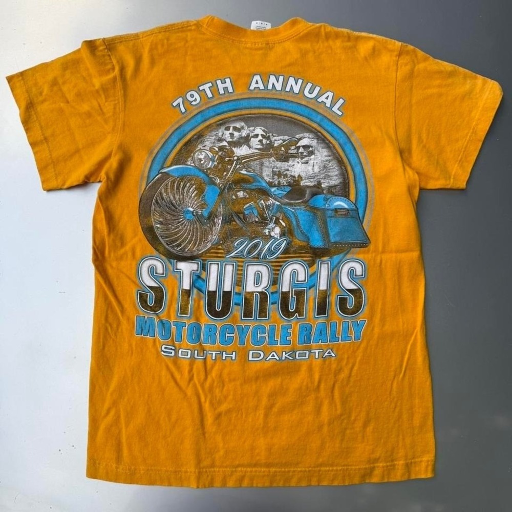 Yellow 2019 Sturgis Motorcycle Rally T-shirt